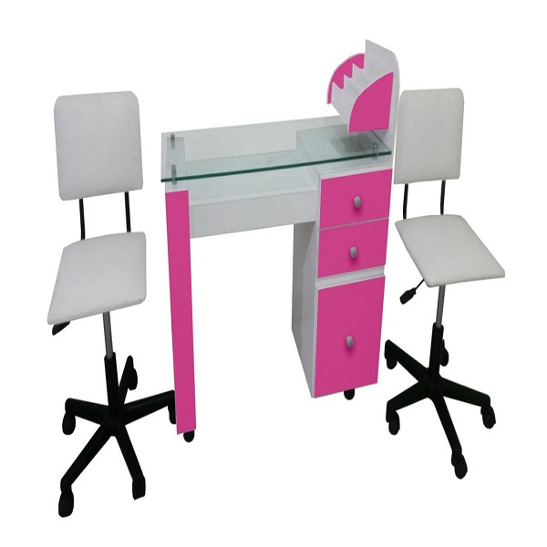 Mesa de manicure Morphosis Fucsia Quickliss
