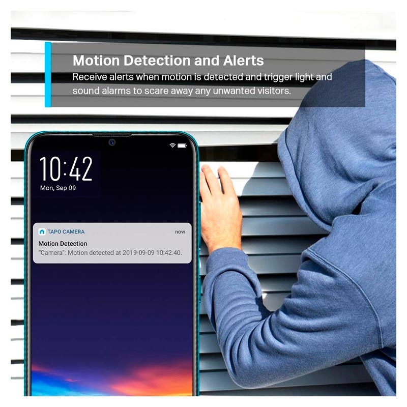 CAMARA DE SEGURIDAD TP-LINK TAPO C200 PARA HOGAR PANORAMICA 1080P FULL HD