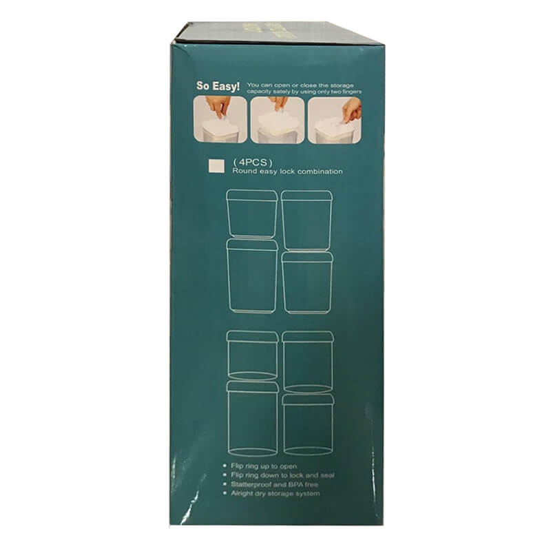 Juego De 4 Recipientes Topper Hermeticos. Ideal Para Cocina