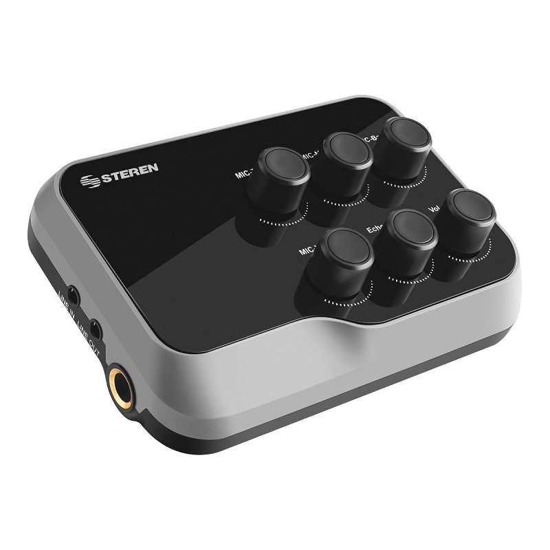Mini Mezcladora Bluetooth 2 Canal Batería Recargable Steren