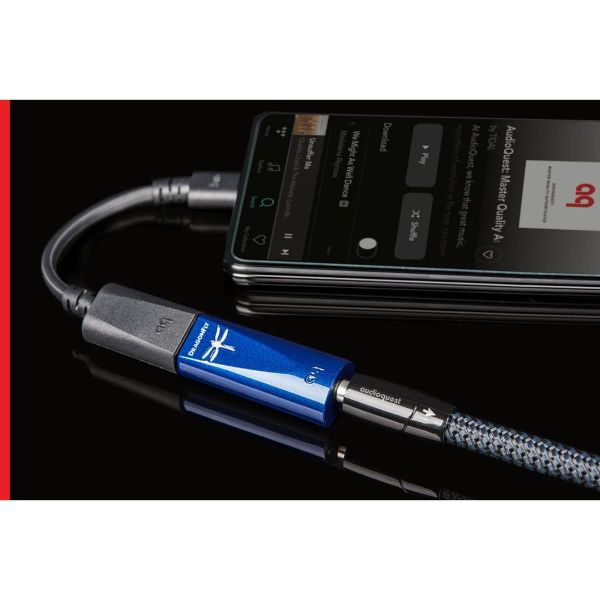 Convertidor de Audio Digital AUDIOQUEST DRAGON FLY COBALT Salida De 2.1V adaptador USB-A a USB-C