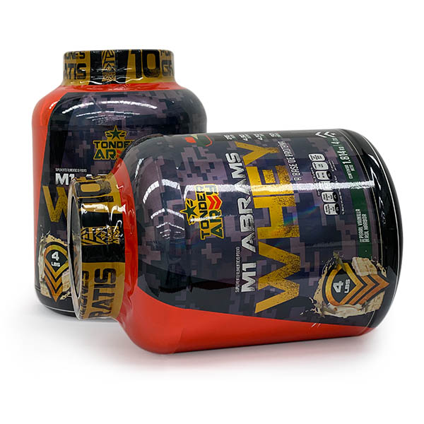 Suplemento Alimenticio - Protei­na Whey con BCAA'S y Glutamina - M1 Abrams Marca Tonder Army de 4 libras con 50 servicios de 21 g de protei­na c/u Sabor: Pearl Vainilla Rol Harbor
