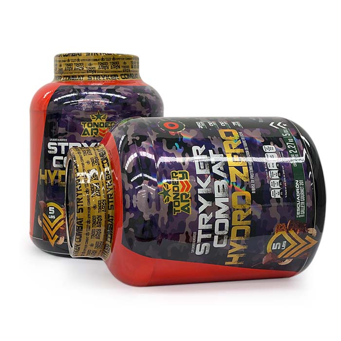 Suplemento Alimenticio - Proteina 100% Whey Hidrolizada 0% Carbohidratos - Stryker Combat Marca Tonder Army de 5 libras con 76 servicios de 25 g de protei­na c/u Sabor: Escuadron Galleta Gourmet 201