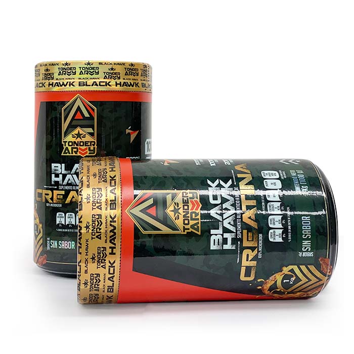 Suplemento Alimenticio - Creatina - Black Hawk - Marca Tonder Army de 1 Kg con 200 Servicios en polvo sin sabor