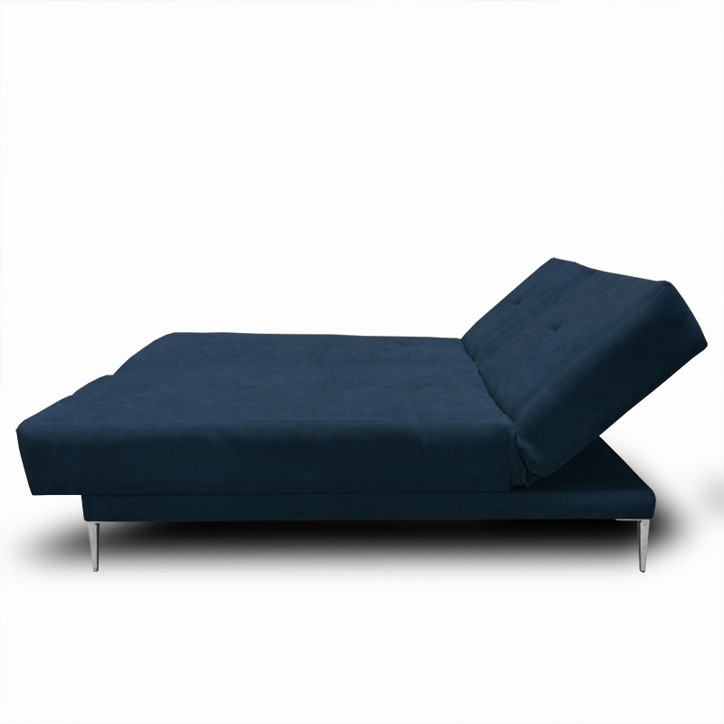 Sofa, Chaise y Cama Italia tela suave color Azul Marino // ENTREGA A CDMX Y ZONA METROPOLITANA.