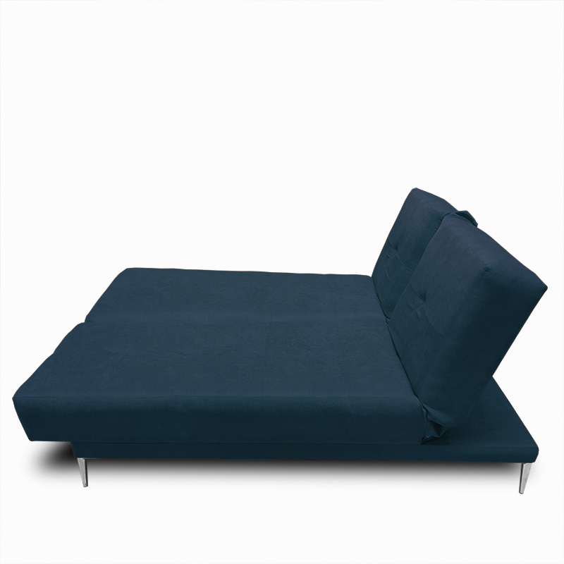 Sofa, Chaise y Cama Italia tela suave color Azul Marino // ENTREGA A CDMX Y ZONA METROPOLITANA.