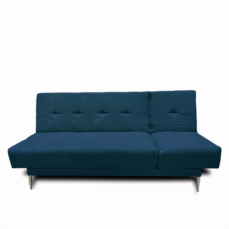 Sofa, Chaise y Cama Italia tela suave color Azul Marino // ENTREGA A CDMX Y ZONA METROPOLITANA.