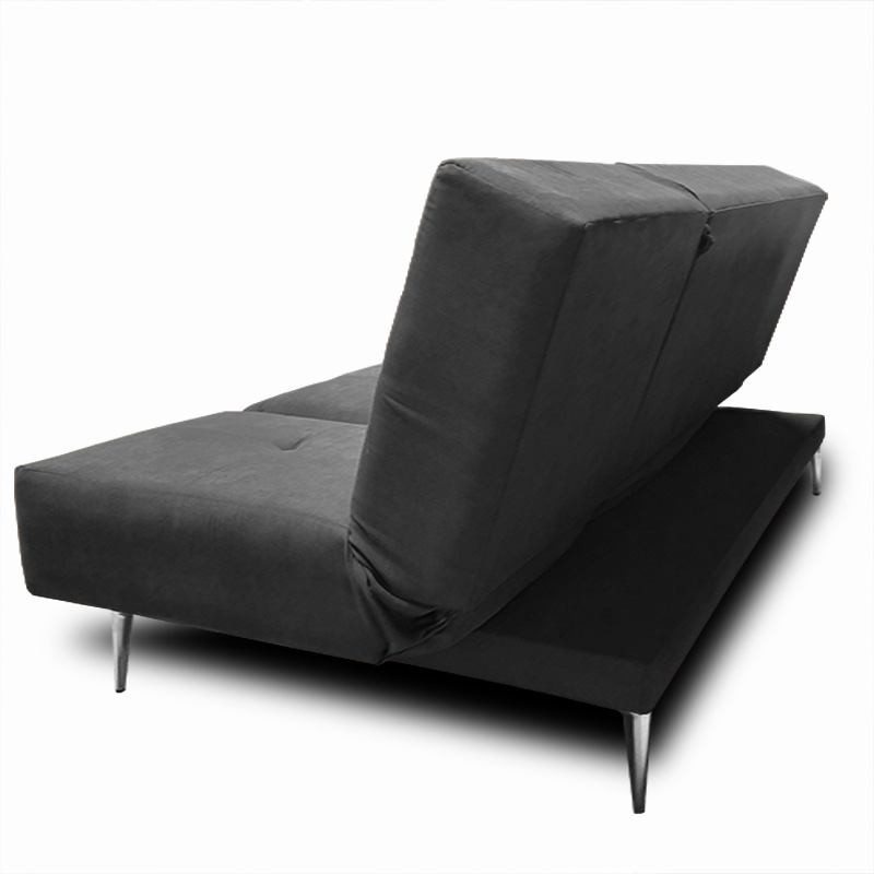 Sofa, Chaise y Cama Italia tela suave color Gris Oxford // ENTREGA A CDMX Y ZONA METROPOLITANA.