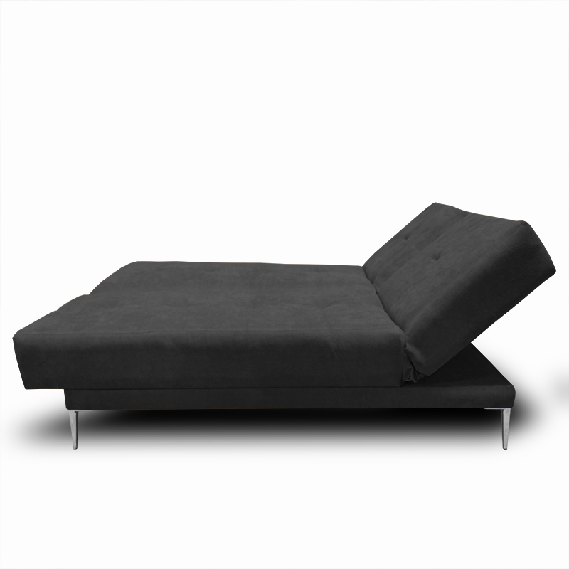 Sofa, Chaise y Cama Italia tela suave color Gris Oxford // ENTREGA A CDMX Y ZONA METROPOLITANA.