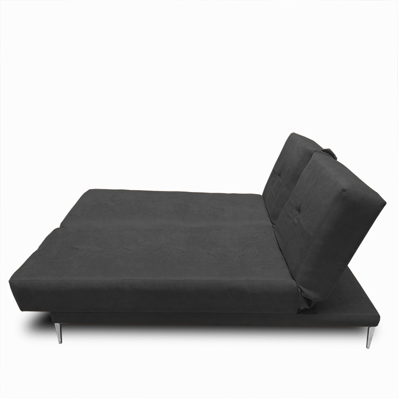 Sofa, Chaise y Cama Italia tela suave color Gris Oxford // ENTREGA A CDMX Y ZONA METROPOLITANA.