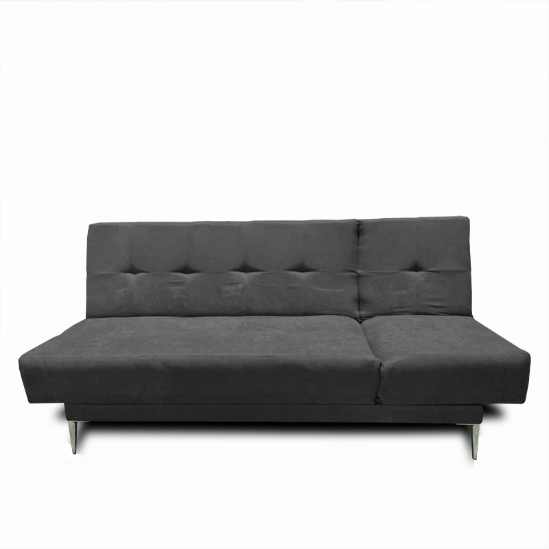 Sofa, Chaise y Cama Italia tela suave color Gris Oxford // ENTREGA A CDMX Y ZONA METROPOLITANA.