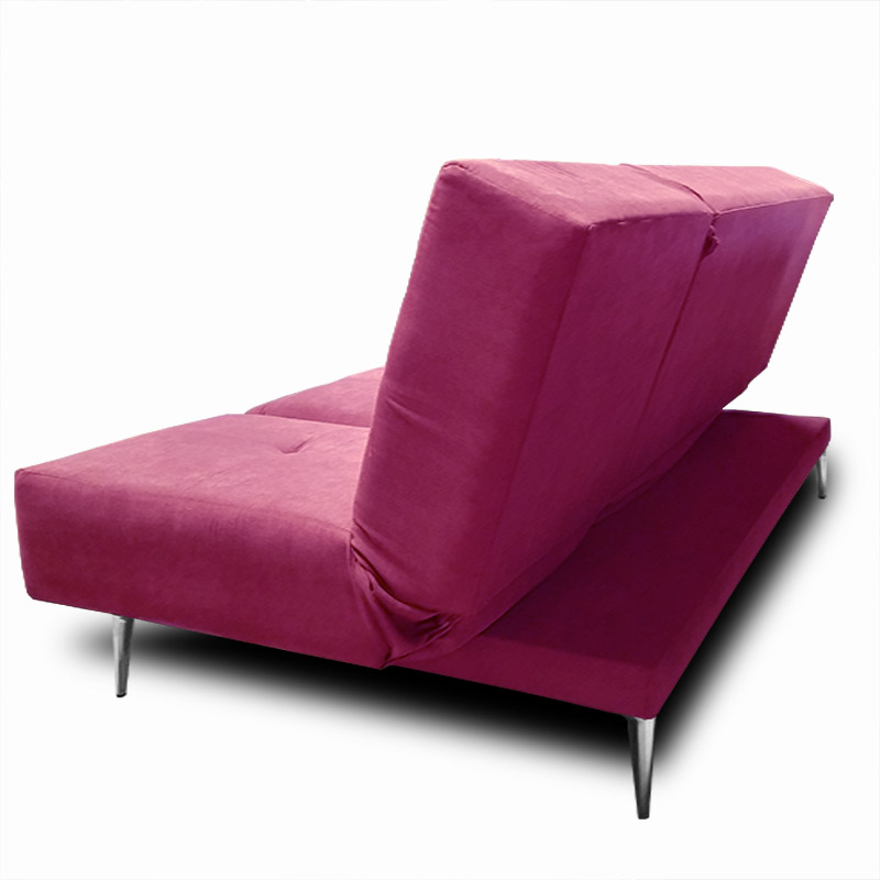 Sofa, Chaise y Cama Italia tela suave color Rosa // ENTREGA A CDMX Y ZONA METROPOLITANA.