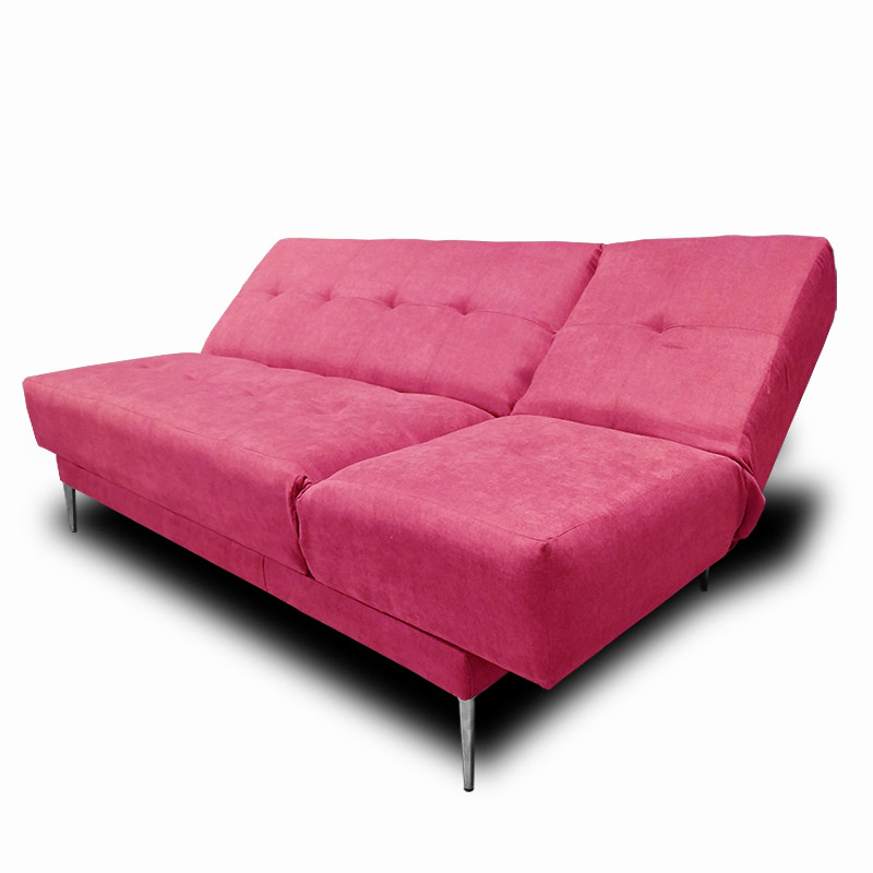 Sofa, Chaise y Cama Italia tela suave color Rosa // ENTREGA A CDMX Y ZONA METROPOLITANA.