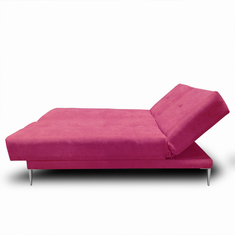 Sofa, Chaise y Cama Italia tela suave color Rosa // ENTREGA A CDMX Y ZONA METROPOLITANA.