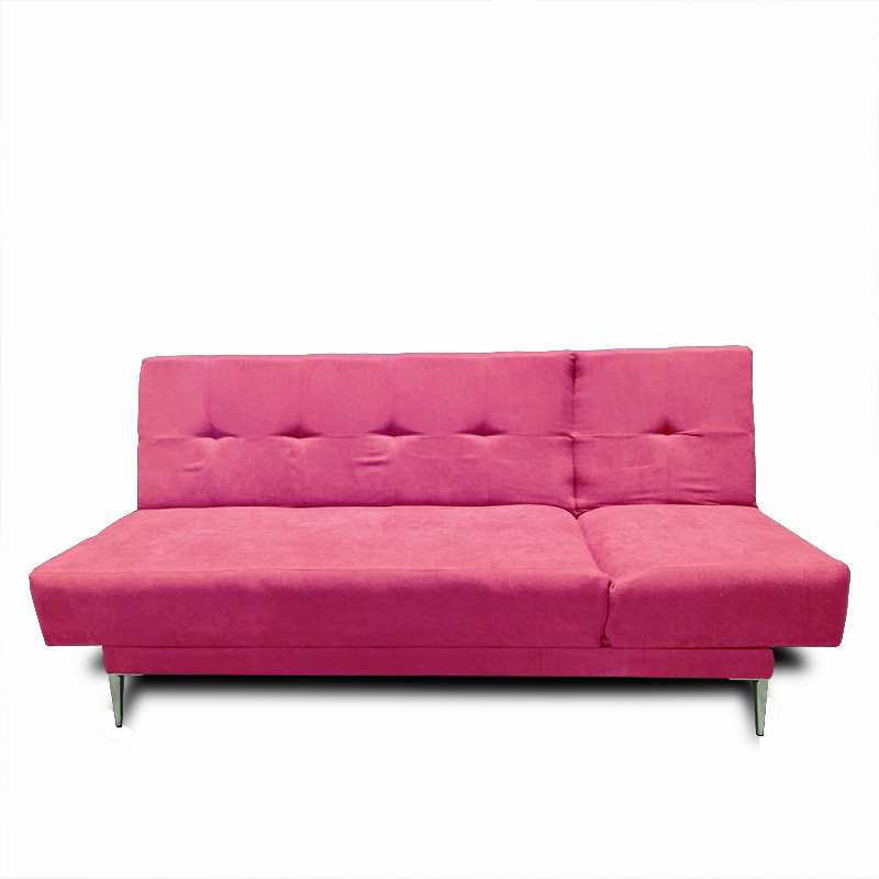 Sofa, Chaise y Cama Italia tela suave color Rosa // ENTREGA A CDMX Y ZONA METROPOLITANA.