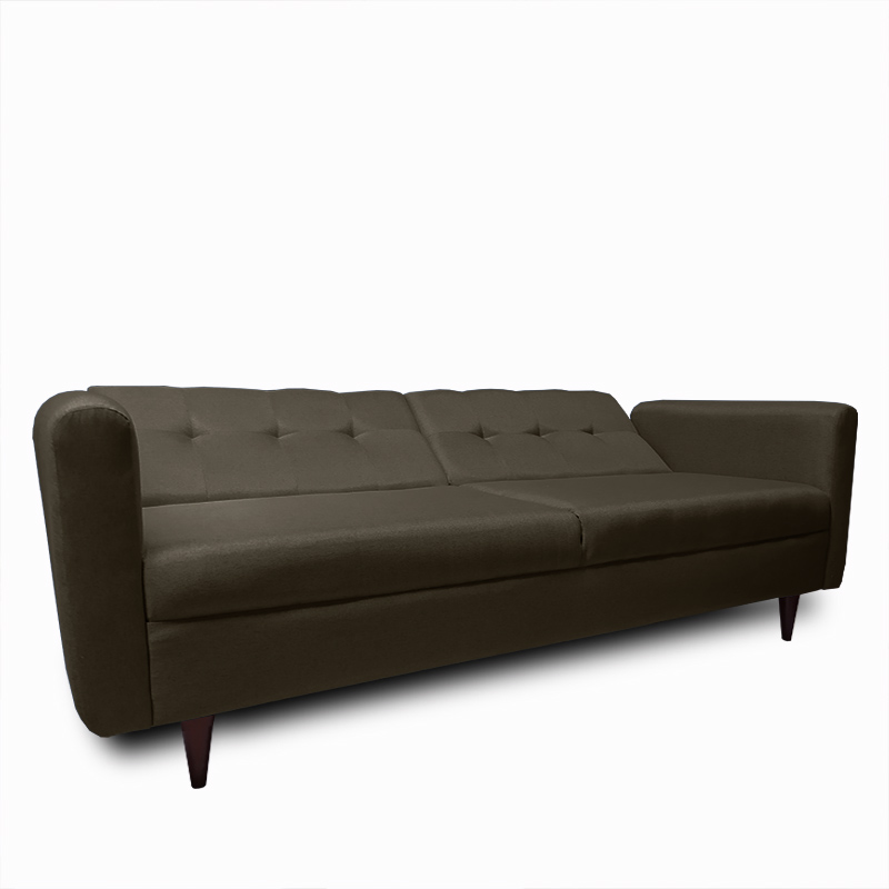 Sofa cama Palermo tela Michell Chocolate // ENTREGA A CDMX Y ZONA METROPOLITANA.