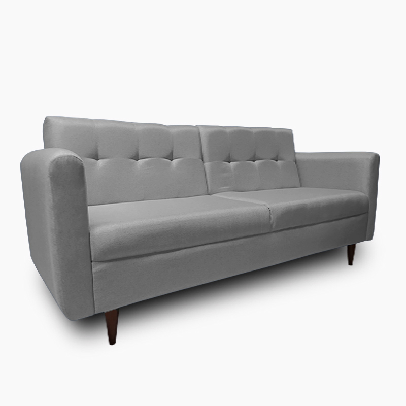 Sofa cama Palermo tela Michell Gris Claro // ENTREGA A CDMX Y ZONA METROPOLITANA.