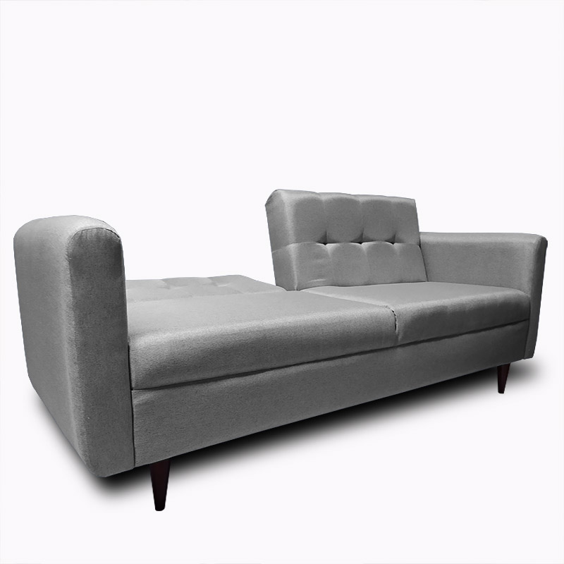 Sofa cama Palermo tela Michell Gris Claro // ENTREGA A CDMX Y ZONA METROPOLITANA.