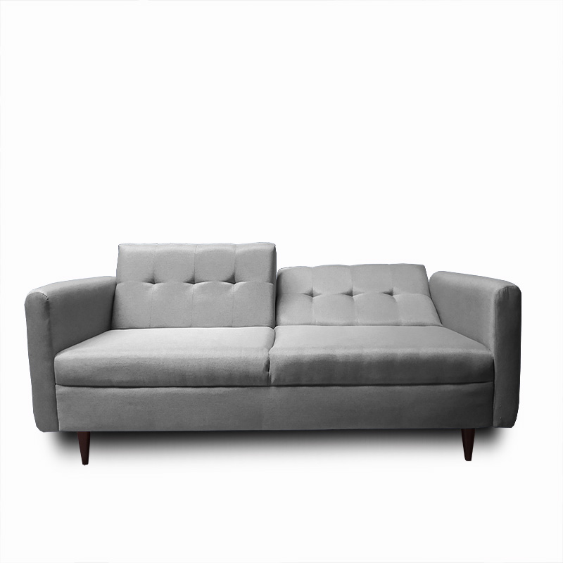 Sofa cama Palermo tela Michell Gris Claro // ENTREGA A CDMX Y ZONA METROPOLITANA.