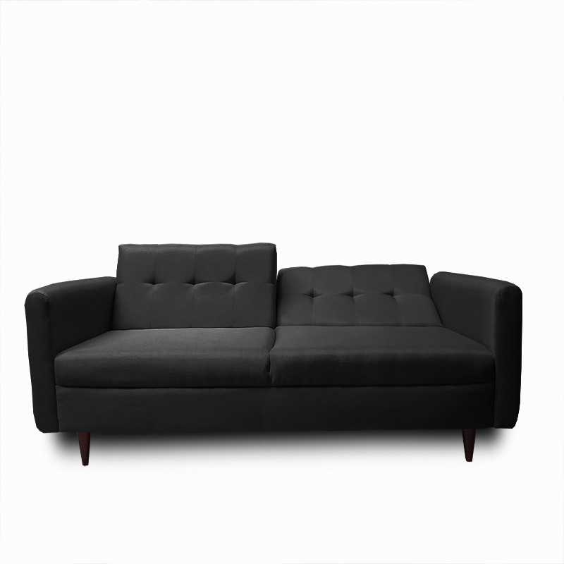 Sofa cama Palermo tela Michell Gris Oxford // ENTREGA A CDMX Y ZONA METROPOLITANA.