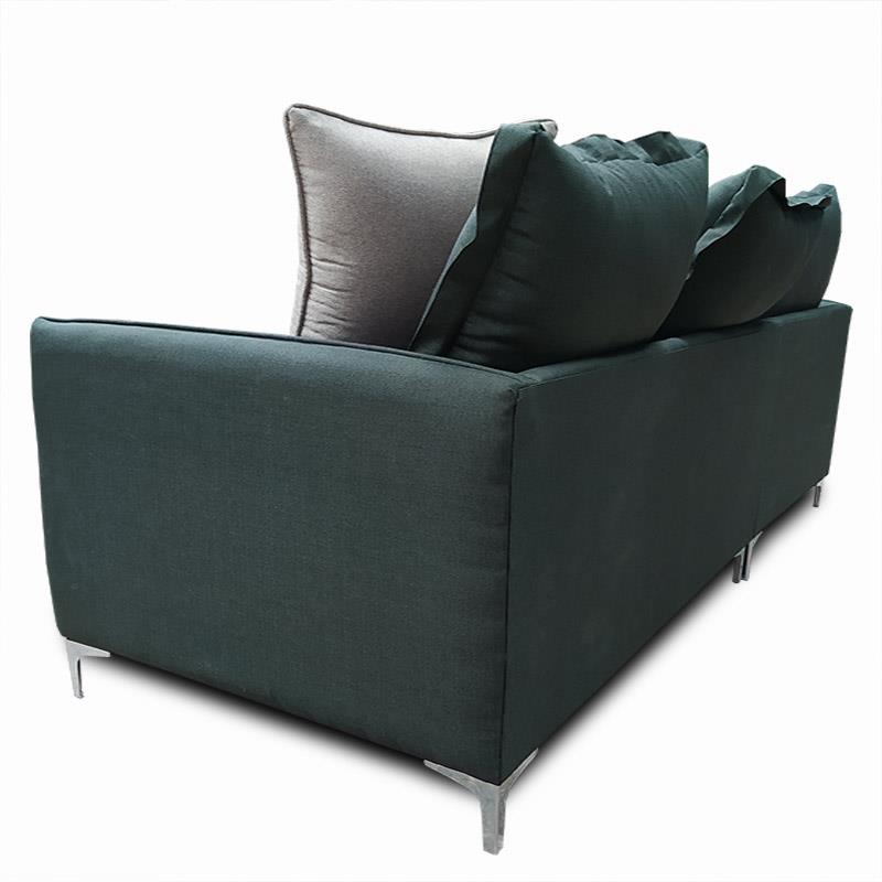 Sala Nube Tela Louis Gris Piedra y cojines  Beige Chaise Izq.// ENTREGA A CDMX Y ZONA METROPOLITANA.