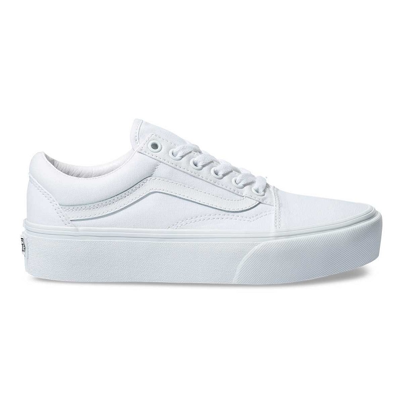 old skool vans blancos