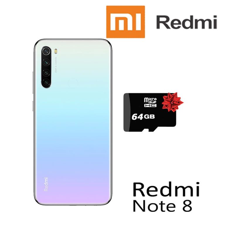 Celular Xiaomi Redmi Note 8 4GB-64G BLANCO Dual Sim + MicroSD 64GB