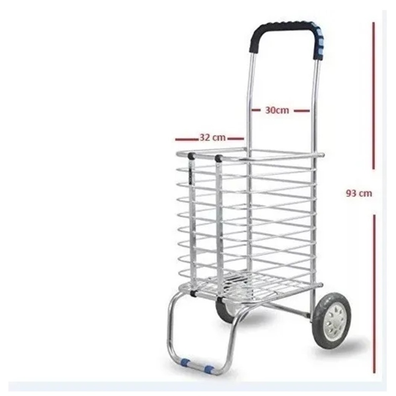 Carrito Diablito De Carga Multiusos Plegable Aluminio 50 Kg