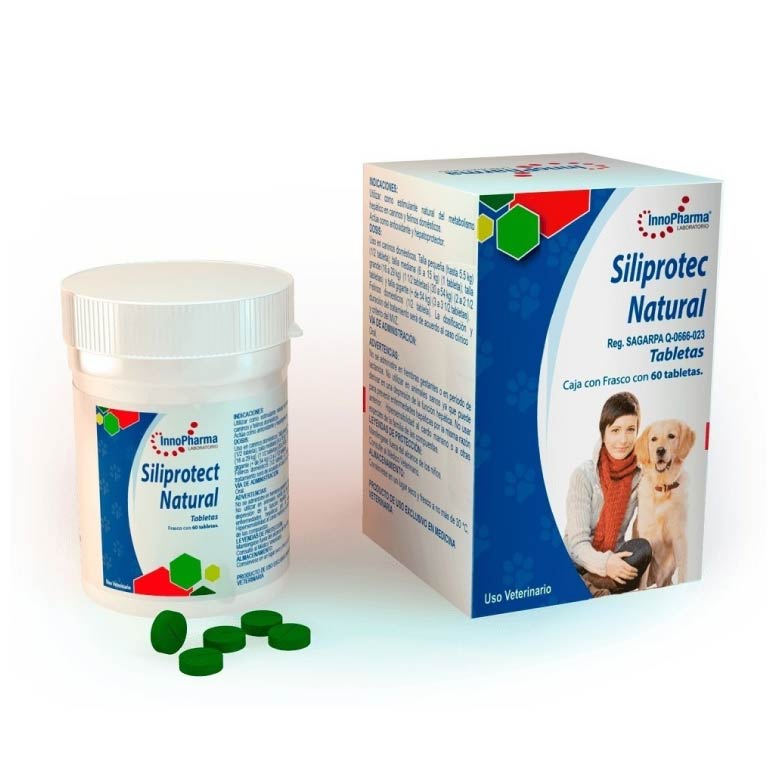 Siliprotec Natural Tabletas 100 Mg P/ Gato Perro Silimarina