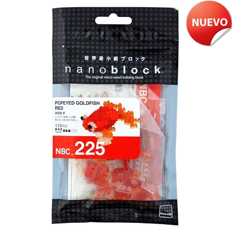 Nanoblock Pez Dorado Goldfish Ojos Saltones