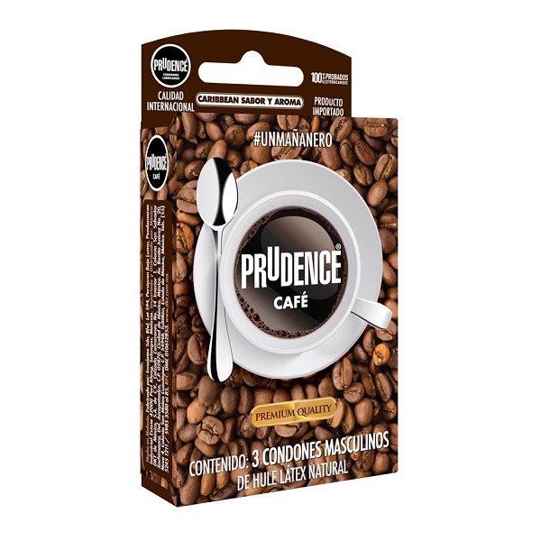 3x2 Cartera de 3 Condones Prudence Sabor Y Aroma A Cafe