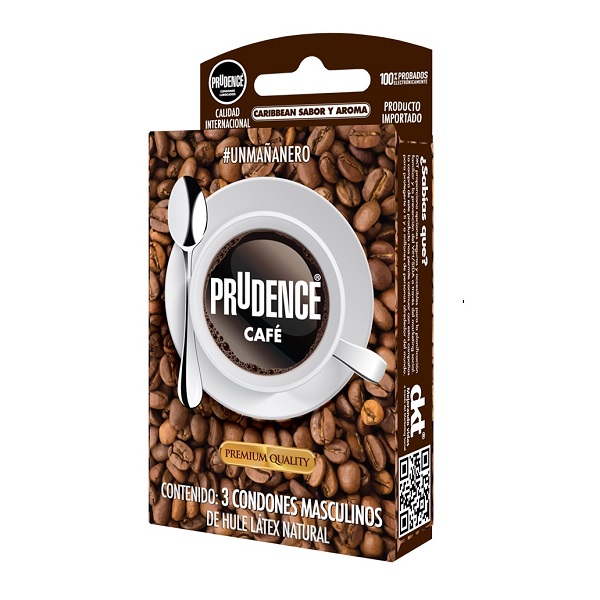 3x2 Cartera de 3 Condones Prudence Sabor Y Aroma A Cafe