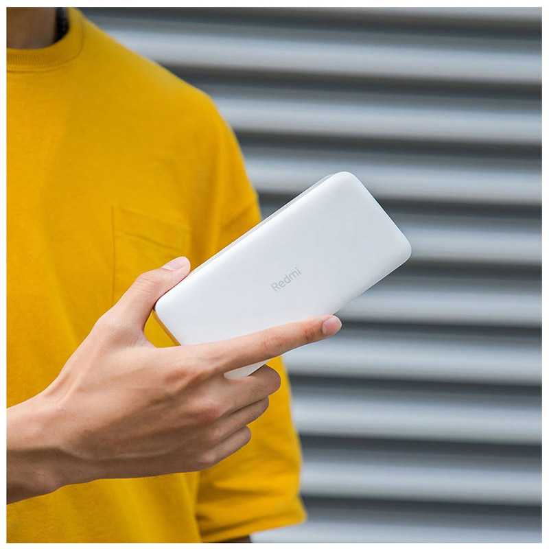 Batería Portátil Redmi Power Bank 20000 18w Fast Charge Blanca.