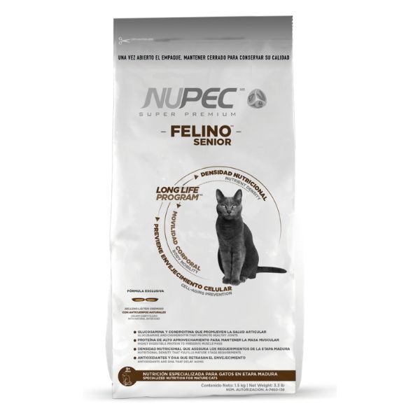 Nupec Felino Senior 1.5 Kgs (Gatos De Edad Avanzada)