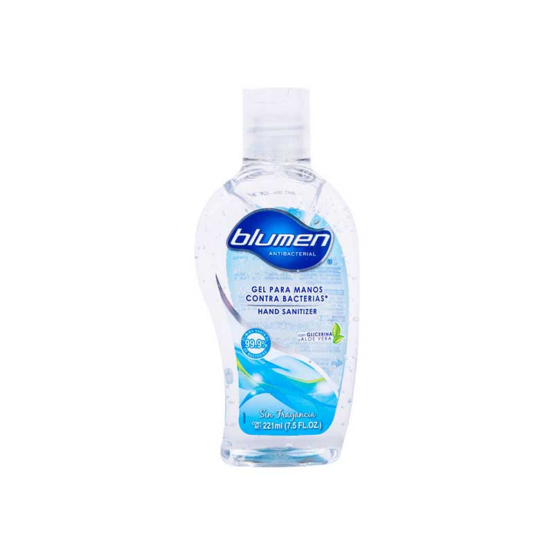Gel Antibacterial Blumen Para Manos Hand Sanitizer 221 ml bolsillo