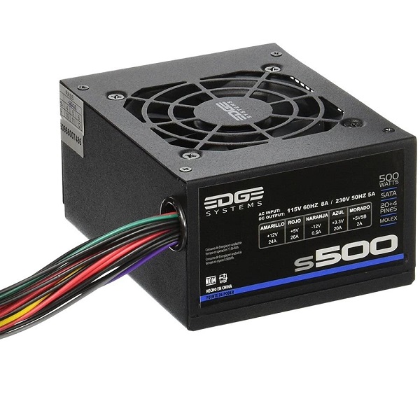 Fuente de Poder Acteck S-500 Plata 500 W PC ES-05002