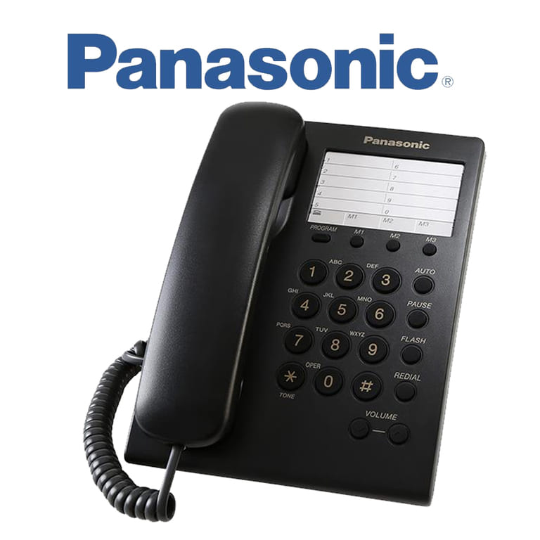 Teléfono Alámbrico Panasonic KX-TS550MEB Negro