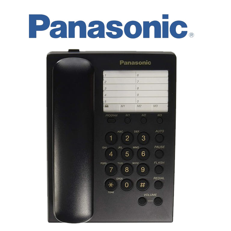 Teléfono Alámbrico Panasonic KX-TS550MEB Negro
