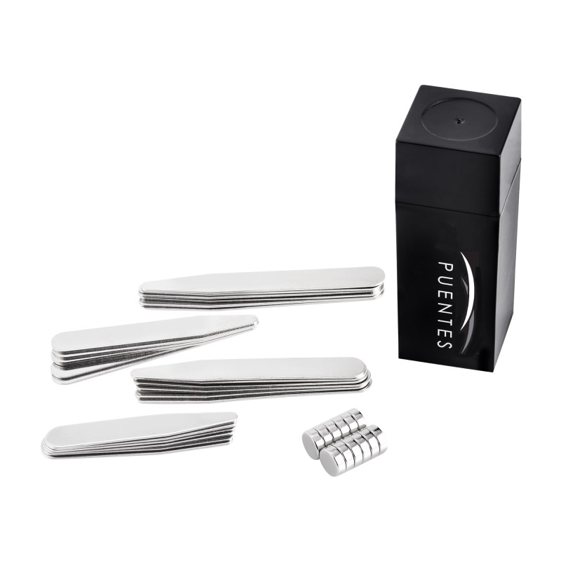 Varillas (Ballenas) de Acero Inoxidable Para Cuello de Camisa Juego de 24 Pzs C/ Imanes