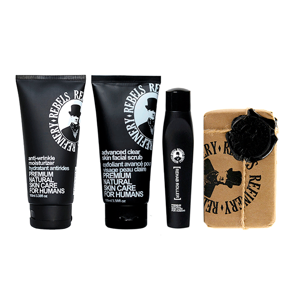Kit Crema Humectante + Exfoliante + Roller humectante + Jabón