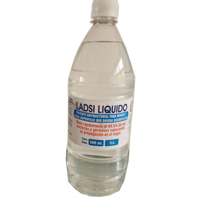 Potente Líquido Antibacterial Desinfectante Para Manos 1Lt.