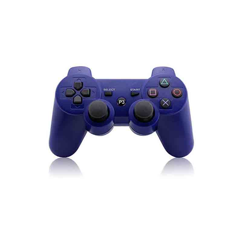 Ps3 Control Genérico Alambrico Compatible Con Playstation 3 - Azul