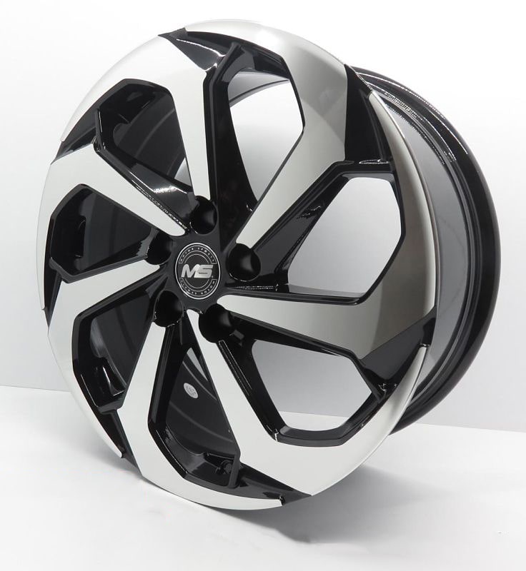  RIN MS MOTORSPORTS MOD.7005 18" 5-114 COLOR NEGRO PULIDO (Rep. Honda Accord).