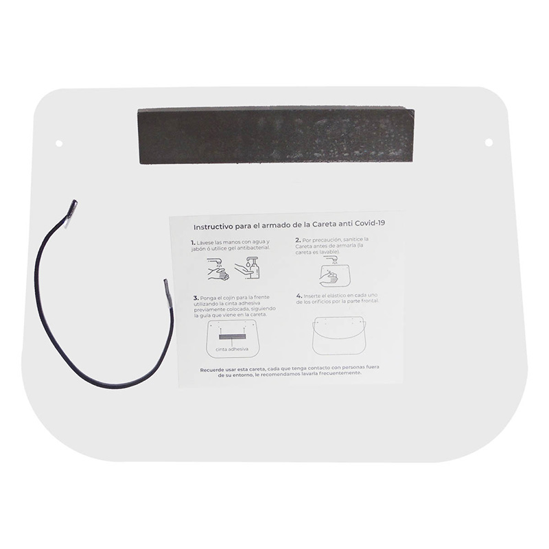 Careta Mascarilla Completa Cubre Cara Boca Ojos Con Elastico