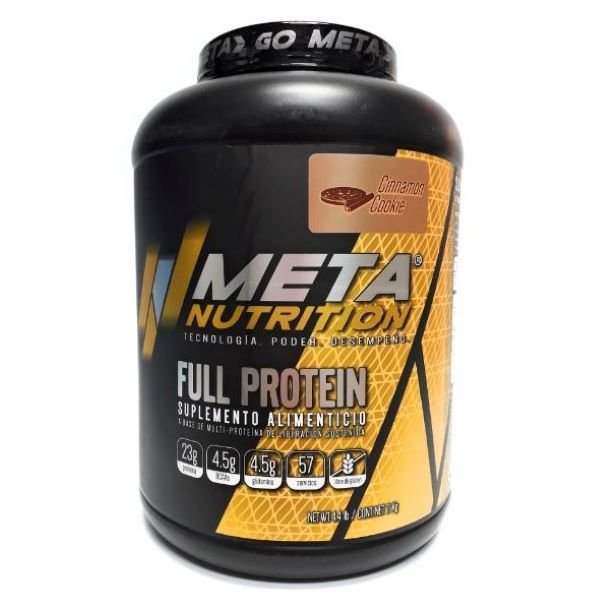 Proteína Full Protein, 4.4 libras, Meta Nutrition, Galleta de Canela 