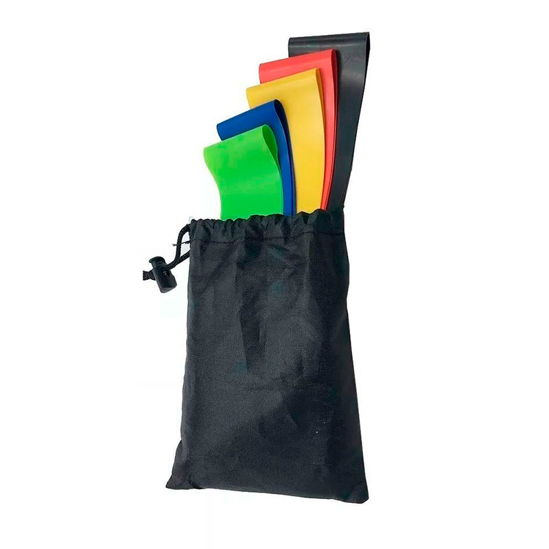 Set Bandas Elasticas Ligas de Resistencia 5 Ligas- Kit