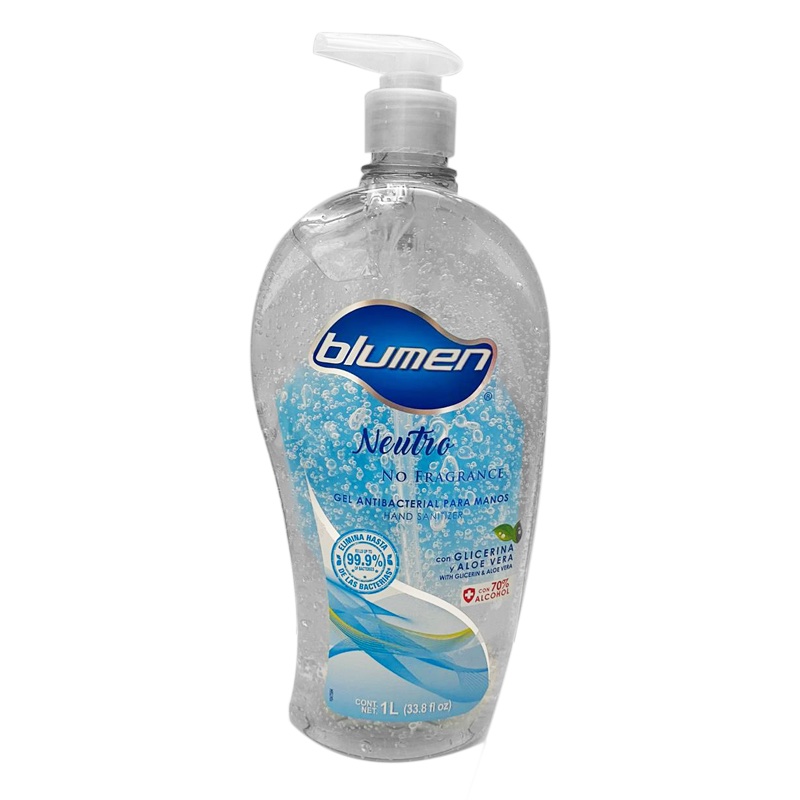 Gel Antibacterial Blumen Para Manos de 1 Litro Neutro Hand Sanitizer