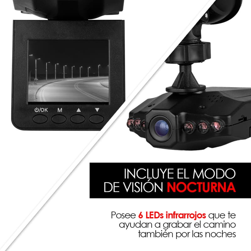 Redlemon Cámara Auto Dashcam Pantalla 2.5  Visión Nocturna