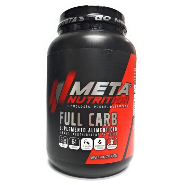 Carbohidratos en polvo, Full Carb, 4.4 libras, Meta Nutrition, sin sabor
