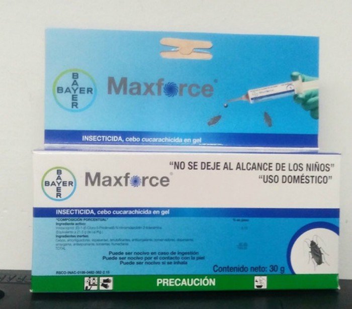 Max Force De Bayer Jeringa Con 30 Gramos Cebo Para Cucaracha